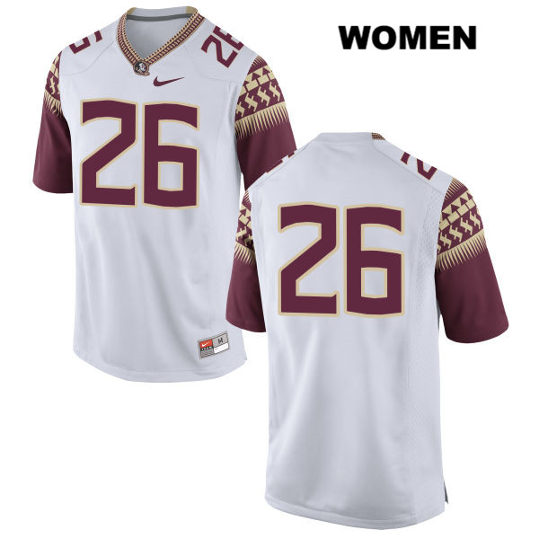 Women's NCAA Nike Florida State Seminoles #26 Joseph Schergen College No Name White Stitched Authentic Football Jersey TOO0269HG